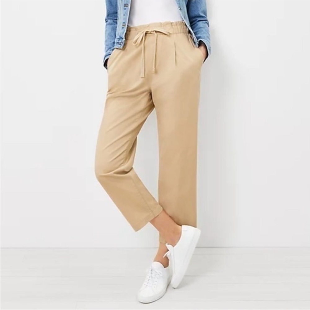 LOFT Paper Bag Tan Pants Sz LP NWT